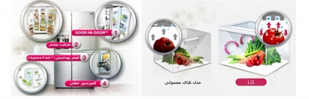 یخچال فریزر ساید بای ساید ال جی مدل GCJ-267PHL