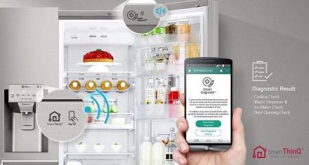 یخچال فریزر ساید بای ساید ال جی مدل GCJ-267PHL