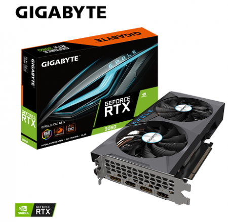 کارت گرافیک گیگابایت مدل GeForce RTX 3060 EAGLE 12G