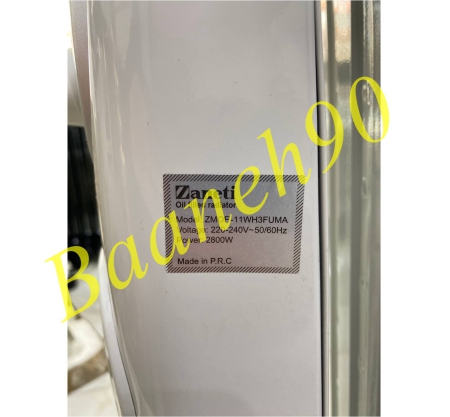 شوفاژ برقی 11 پره زانتی مدل ZMOF-11WH3FUMA - تصویر 4