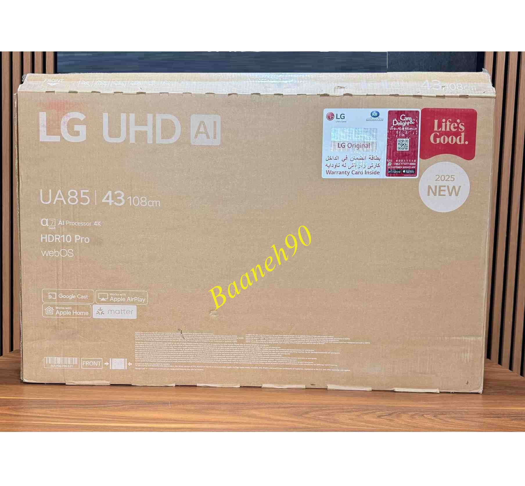 تلویزیون ال جی 43UA8500 سایز 43 اینچ 2025 - تصویر 6